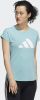 Adidas 3 Stripes Training T shirt Mint Ton/White Dames online kopen