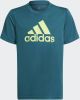 Adidas T shirt Essentials Big Logo Groen/Neon Kinderen online kopen