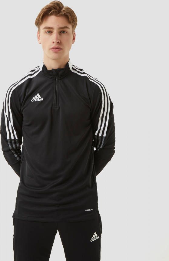 Adidas Voetbal Tiro 21 Top met korte rits in zwart online kopen