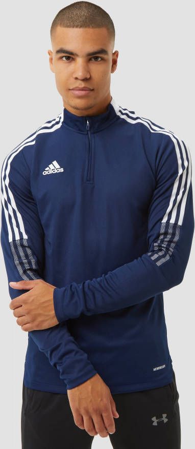 Adidas Voetbal Tiro 21 Top met korte rits in marineblauw online kopen