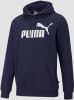 PUMA Essential Big Logo Fleece Hoodie Donkerblauw online kopen