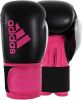 Adidas Bokshandschoenen Hybrid 100 Dynamic Fit 10 oz Zwart/Roze online kopen