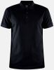 Craft regular fit polo Core Unify van gerecycled polyester zwart online kopen
