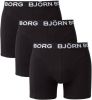Bjorn Borg Boxershorts Shorts Sammy Noos Solids Core 3 Pack Zwart online kopen