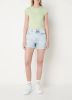 Calvin Klein High waist mom fit korte broek van denim met verwassen afwerking online kopen
