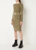 Calvin Klein Khaki Trui Bust Detailing Tight Sweater online kopen
