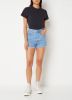 Levi's Ribcage high waist straight fit jeans short light denim online kopen