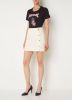 Nikkie Mini Skirt With Buttons , Wit, Dames online kopen