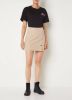Nikkie Mini Skirt With Buttons , Beige, Dames online kopen