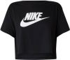 Nike Essential Futura Crop T Shirt Dames Black/White/White Dames online kopen