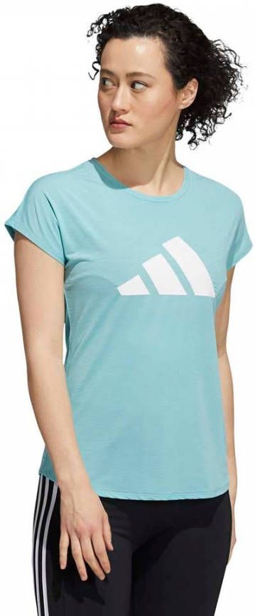 Adidas 3 Stripes Training T shirt Mint Ton/White Dames online kopen