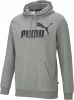 Puma Grijze Ess Big Logo Hoodie FL Heren maat L online kopen