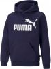 PUMA Essential Big Logo Hoodie FL Kids Donkerblauw online kopen