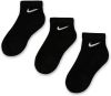 Nike Cotton Quarter 3er Pack Unisex Black 75% Baumwolle, 23% Polyamid, 2% Elasthan online kopen