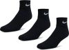 Nike Cotton Quarter 3er Pack Unisex Black 75% Baumwolle, 23% Polyamid, 2% Elasthan online kopen