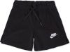 Nike Air Meisjesshorts van sweatstof Black/White/Light Smoke Grey online kopen