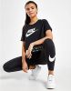 Nike Essential Futura Crop T Shirt Dames Black/White/White Dames online kopen