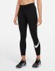 Nike Sportswear Essential Legging met halfhoge taille en Swoosh voor dames Black/White Dames online kopen