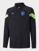 PUMA Manchester City 1/4 Zip Trainingstrui 2022 2023 Kids Zwart Lichtgroen online kopen