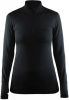 Craft Active Comfort Zip Thermoshirt Dames Black online kopen