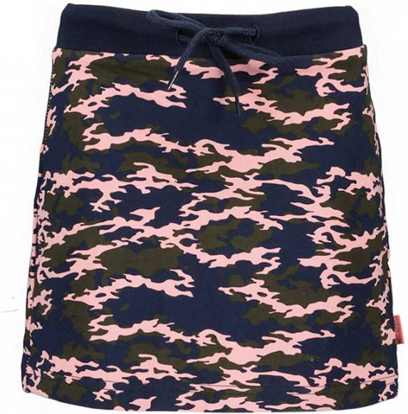TYGO & vito rok met camouflageprint donkerblauw/roze/army groen online kopen
