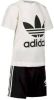 Adidas Originals Trefoil T Shirt/Shorts Set Baby's White Kind online kopen