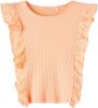 Name it Tops Flone Sl Short Top Oranje online kopen