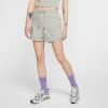 Nike sportswear essential french terry korte broek grijs dames online kopen