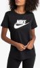 Nike Essential Futura Short Sleeve T Shirt Dames Black/White/White Dames online kopen