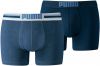 Puma Men's 2-Pack Placed Logo Boxers Black S Zwart online kopen