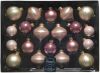 Decoris Glazen Kerstballenset In Assorti Kleuren En Vormen, Set A 20 Stuks online kopen