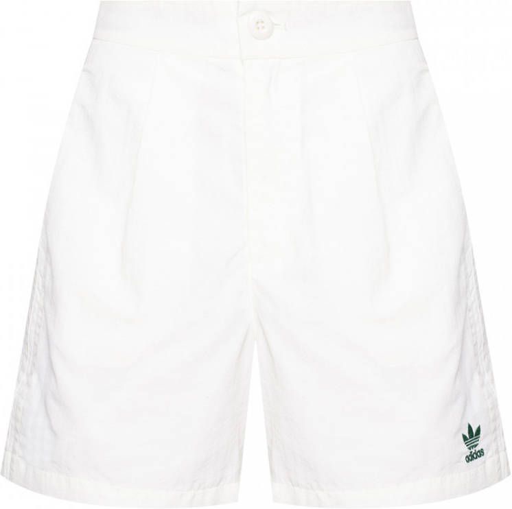 Adidas Originals Tennis Luxe Short met logo en hoge taille in gebroken wit online kopen