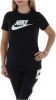 Nike Essential Futura Short Sleeve T Shirt Dames Black/White/White Dames online kopen