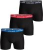 Bjorn Borg Boxershorts Shorts Sammy Noos Contrast Solids Essential 3 Pack Zwart online kopen