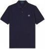 Fred Perry Slim Fit Plain Polo M6000 608 , Blauw, Unisex online kopen