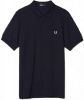 Fred Perry Slim Fit Plain Polo M6000 608 , Blauw, Unisex online kopen