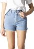 Levi's Ribcage high waist straight fit jeans short light denim online kopen