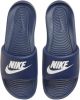 Nike Victori One Slippers Donkerblauw Wit online kopen