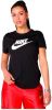 Nike Essential Icon Futura Tee Dames T Shirts Black 100% Katoen online kopen