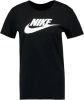 Nike Essential Icon Futura Tee Dames T Shirts Black 100% Katoen online kopen