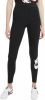 Nike Sportswear Essential Legging met hoge taille en graphic voor dames Black/White Dames online kopen