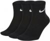 Nike Everyday Lightweight Trainingsenkelsokken(3 paar) Black/White Heren online kopen