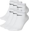 Nike Everyday Lightweight Korte Sportsokken 6 Pack Wit online kopen