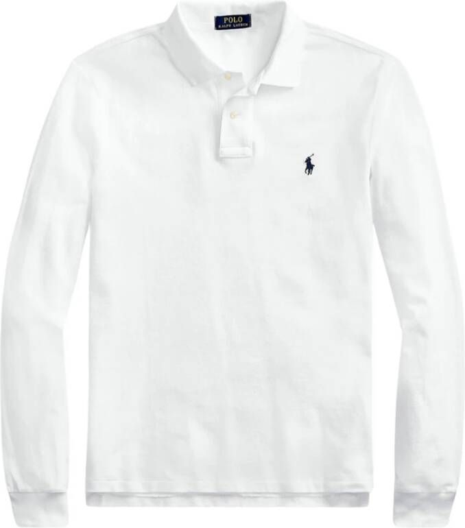 Polo Ralph Lauren Polo Shirt Lange Mouw POLO AJUSTE DROIT EN COTON BASIC MESH LOGO PONY PLAYER online kopen