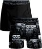 Muchachomalo Boxershorts 2 pack shorts Elephant Norway Zwart online kopen
