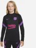 Nike Kids FC Barcelona Strike Nike Dri FIT voetbaltrainingstop voor kids Zwart online kopen