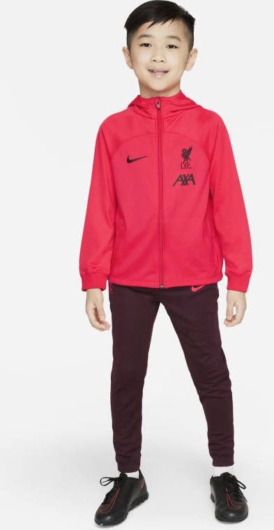 Nike Liverpool FC Strike Dri FIT knit voetbaltrainingspak voor kleuters Siren Red/Burgundy Crush/Siren Red/Burgundy Crush online kopen