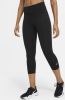 Nike One Caprilegging met halfhoge taille voor dames Zwart online kopen