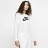 Nike Long Sleeve Futura T Shirt Dames White/Black Dames online kopen