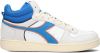 Diadora Sport Magic Basket Demi Cut Suede Leather Wit/Blauw online kopen